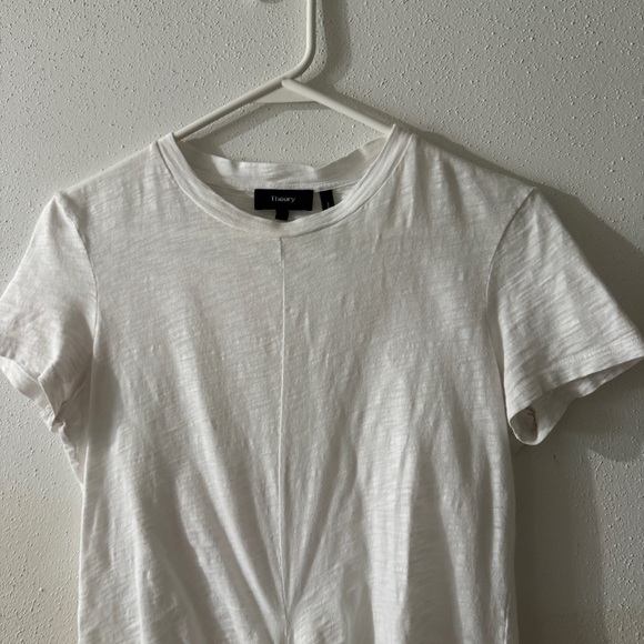 Theory Dorotea Tie Up White T-Shirt size Small - Picture 3 of 6